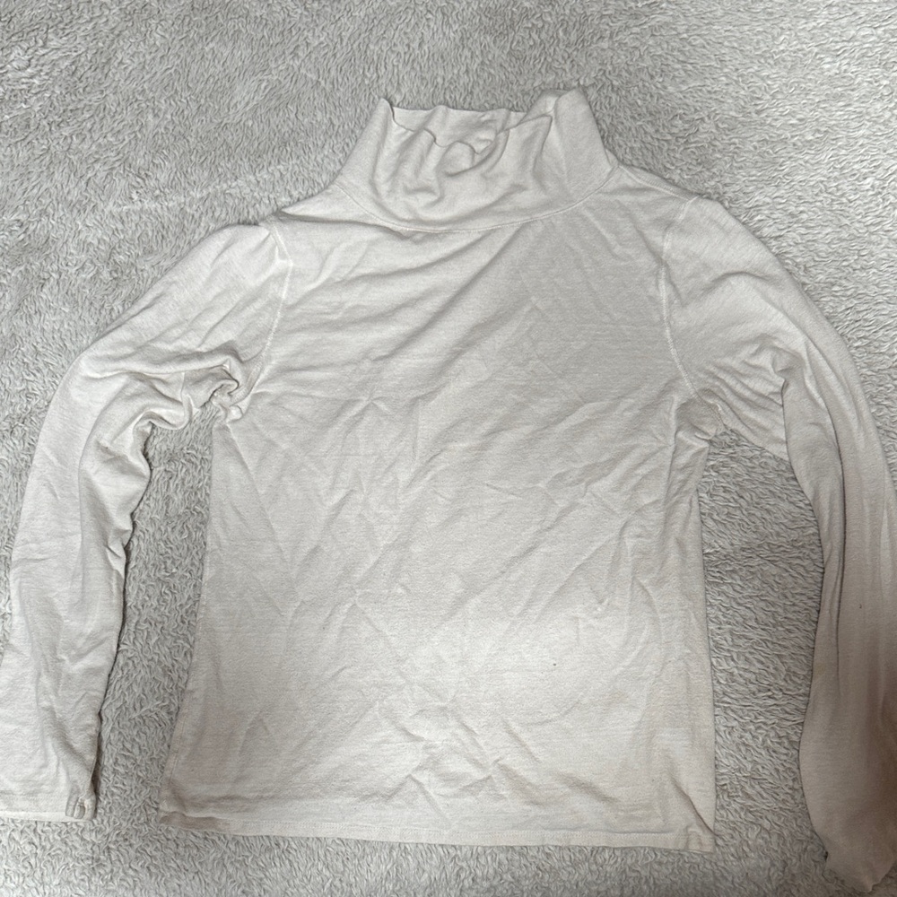 Margaret O'Leary Cream Long Sleeve Top